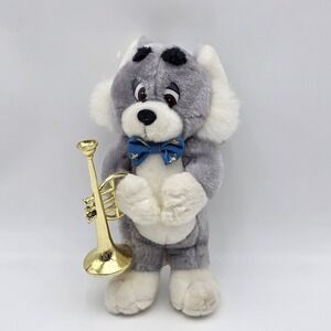 Vintage Tom w/ Tumpet (Tom & Jerry) Shalom Toy Co. Double Stuff Plush SEE PHOTOS